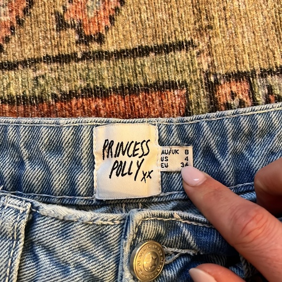 Princess Polly Ombré Wide Leg Jeans UK 8/US4/EU36 - Picture 3 of 5